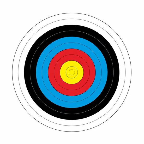 Papírový terč Yate průměr 40 cm 10 ks