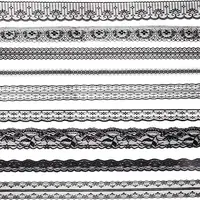 8 Styles Polyester Lace Trim