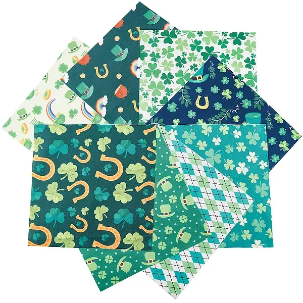 Saint Patrick's Day Printed Cotton Fabric
