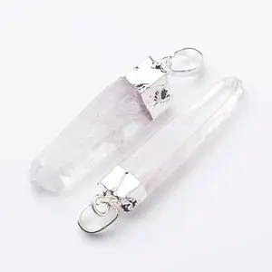 Natural Quartz Crystal Pendants