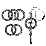 5Pcs Ring Food Grade Eco-Friendly Silicone Focal Beads