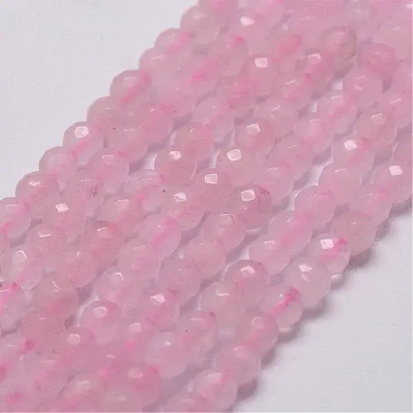 Natural Rose Quartz Beads Strands