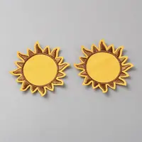 Sun Polyester Cloth Embroidery Sew on Appliques