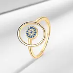 Brass Micro Pave Cubic Zirconia Rings