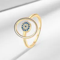 Brass Micro Pave Cubic Zirconia Rings