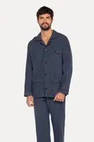 Pánské flanelové pyžamo RICARDO XL Tmavě modrá
