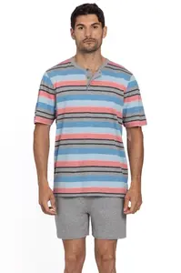 Pánské pyžamo krátké BALTASAR XXL Šedá