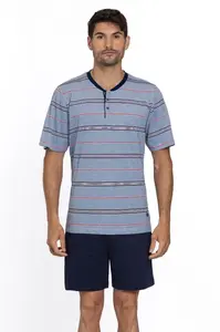 Pánské pyžamo krátké CARLOS XXL Modrá