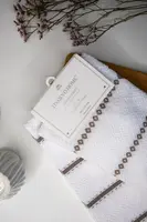 Kuchyňské utěrky RICES, 2 ks Bílá / Béžová Sada (2ks, 45x70 cm)