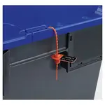 100 x Plombový uzávěr se zoubkováním, červený