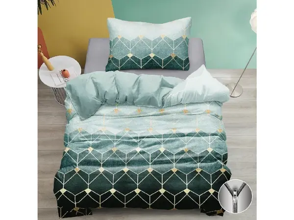 Bavlnené obliečky ATHENA zelené Rozmer obliečky: 70 x 90 cm | 140 x 200 cm