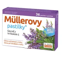 Dr. Müller Müllerovy pastilky se šalvějí bez cukru 36 pastilek