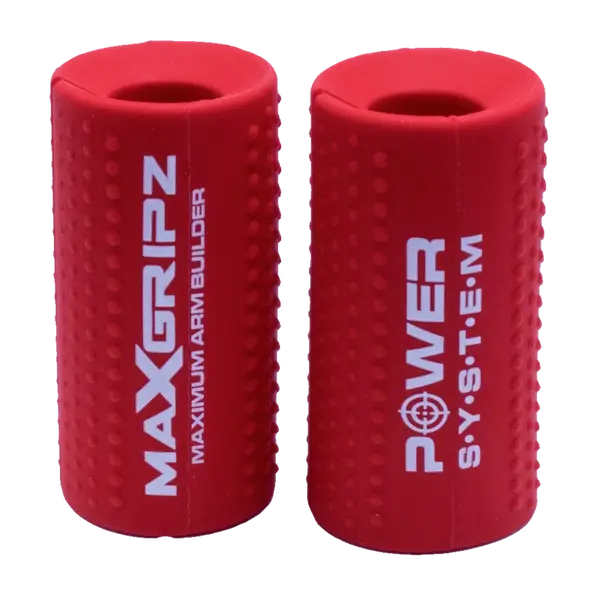 Power System Gripy na posilovací tyč MAX GRIPZ červené - M