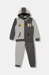 Dětská bavlněná tepláková souprava Guess šedá barva, N5BG07 KAX74