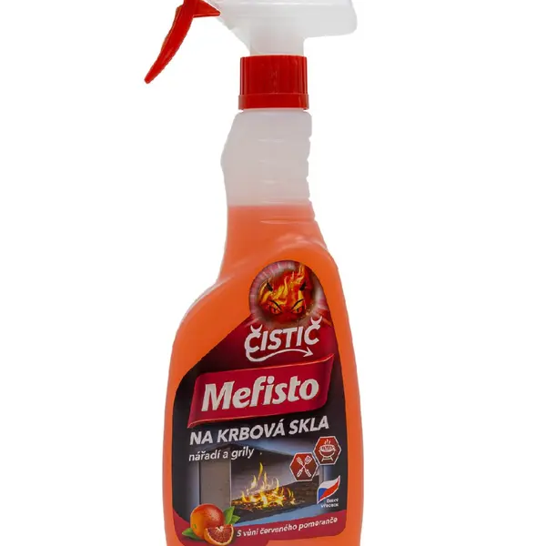 Mefisto Čisticí gel na krbová skla, nářadí a grily 500 ml