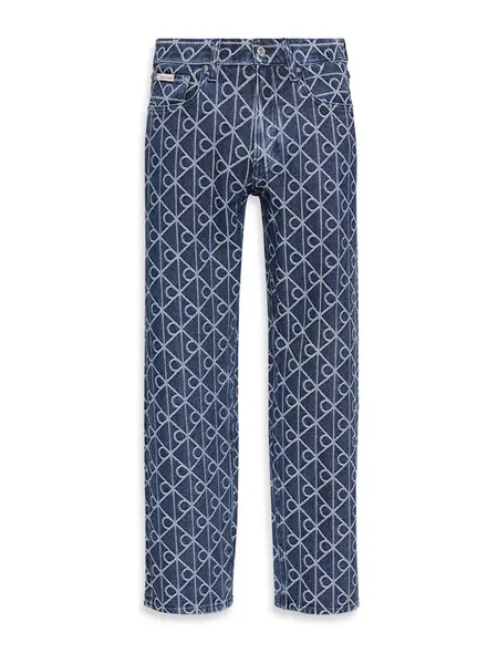 Calvin Klein Jeans Džínsy '90S'  tmavomodrá / biela