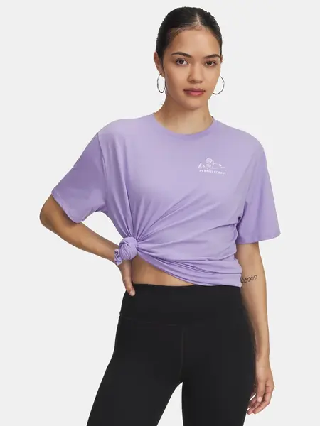 Dámské tričko Under Armour UA Etched Roses OS SS-PPL - Dámské