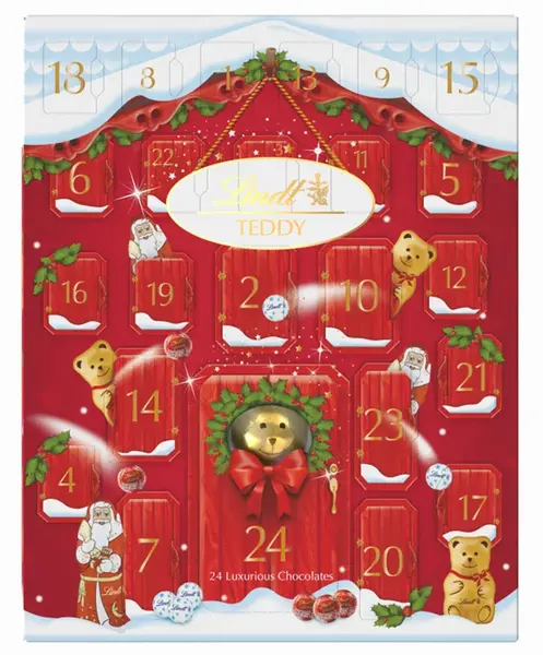 LINDT Teddy adventní kalendář 243 g