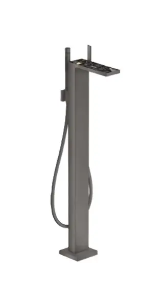 Axor MyEdition - Vanová baterie na podlahu, s příslušenstvím, kartáčovaný černý chrom 47442340