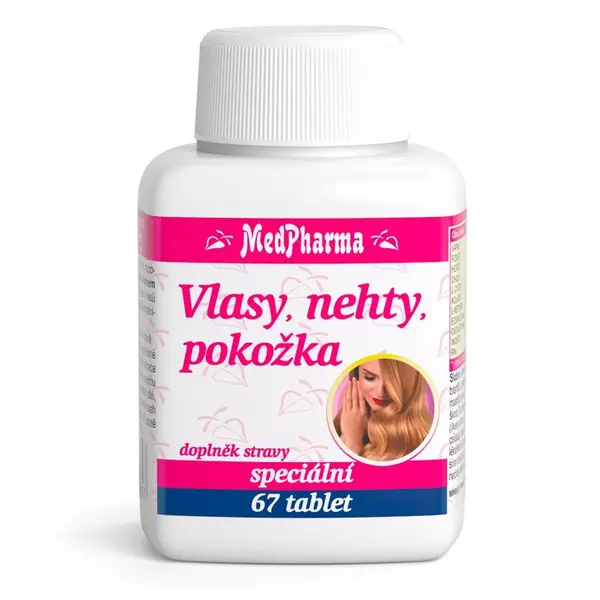 MedPharma Vlasy, nehty, pokožka 67 tablet