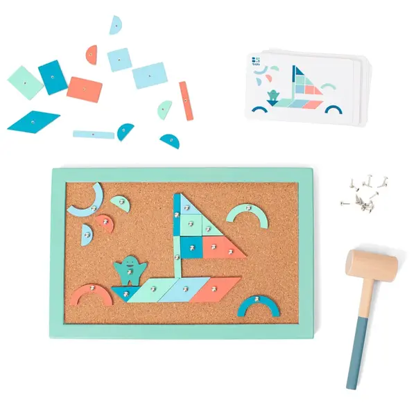 BS Toys Zatloukačka s kladívkem a hřebíčky