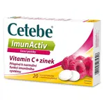 Cetebe ImunActiv Vitamin C + zinek 20 cucavých pastilek