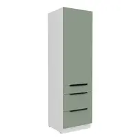 Vysoká potravinová skříňka Aria 60 DKS-210 3S 1F - Premium Box Barva korpusu: Bílá, Barva dvířek: SA - Aquamarine AFM