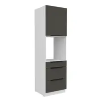 Vysoká skříňka pro vestavnou troubu Aria 60 DPS-210 3S 1F - Premium Box Barva korpusu: Bílá, Barva dvířek: GR - Graphite AFM