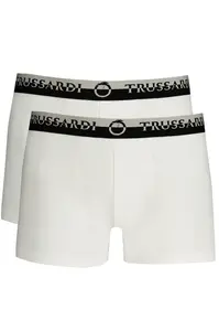 TRUSSARDI MEN'S WHITE BOXER