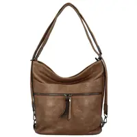 Dámský kabelko/batoh tmavě béžový - Romina & Co Bags Aglaia