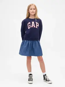 GAP  Dívčí Dětské oversize šaty 824382-00 Veľkosť: L