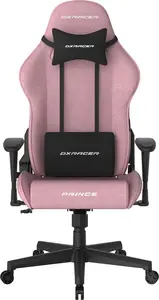 Herná stolička DXRacer PRINCE ružová, látková