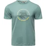 Hi-Tec HORAL Pánské bavlněné triko, zelená, velikost