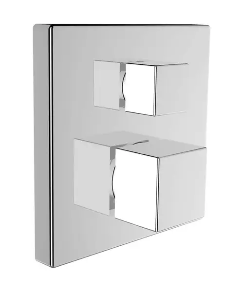 Laufen Quadriga - Termostatická batéria pod omietku, na 2 spotrebiče, chróm/biela HF901177100000