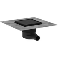 Hansgrohe RainDrain Brilliance podlahový vpust dn40 15 cm matná čierna nerez 56251670