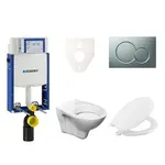 Cenovo zvýhodnený závesný WC set Geberit na zamurovanie + WC Ceramia S-Line Pro 110.302.00.5NR3