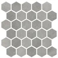Mozaika Cir Materia Prima metropolitan grey hexagon 27x27 cm lesk 1069914