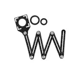 Viacúčelové Pravítko Multi Tools s otvory VYMPRAV