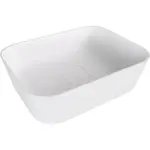 Polysan Banera umývadlo na dosku 49,5x34,5 cm bílá matná mat bez prepadu 14596MAT