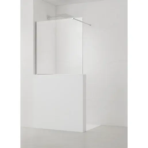 Sprchová zástěna SAT Walk-in 120x100 cm na nižšiu priečku SATBWIS120PR