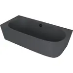 Polysan Sussi voľne stojaca vaňa 160x70 cm liaty mramor ľavá antracit antracit 90191L.51