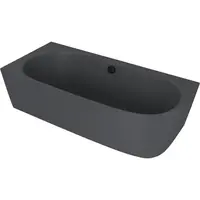 Voľne stojaca vaňa Polysan Sussi 160x70 cm liaty mramor ľavá antracit antracit 90191L.51
