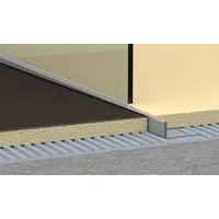 Lišta pravá Havos kartáčovaný, nerez, dĺžka 100 cm, výška hrany 10 mm, SPNRZK10100P