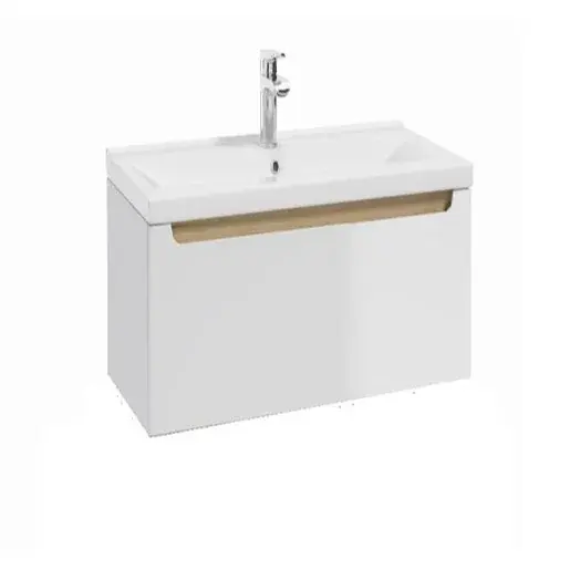 Kúpeľňová skrinka s umývadlom Naturel Stilla 60x30x45 cm biela STILLAD06007U3