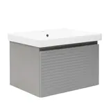 Kúpeľňová skrinka s umývadlom Naturel Savona 78x43x44, 8 cm sivá mat SAVONA80GMU1