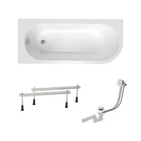 Asymetrická vaňa Laguna Rajka 170x72,5 cm akrylát ľavá SIKOVRAJ170LAPN