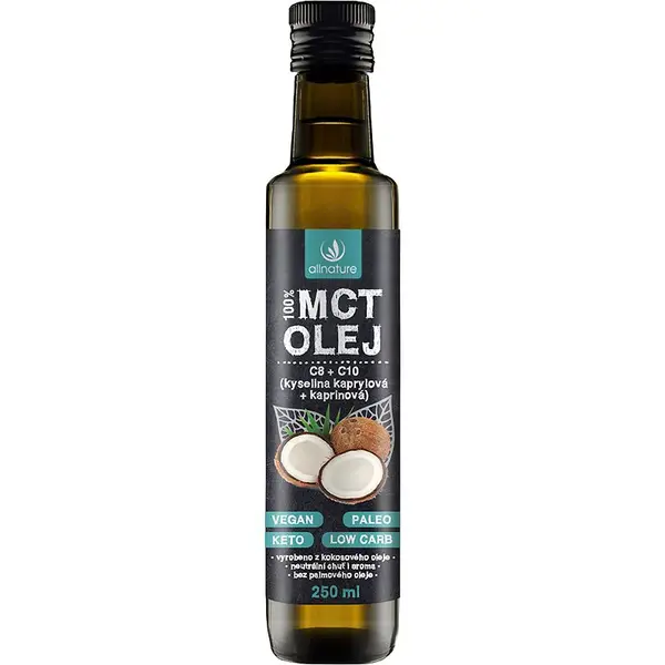 Allnature MCT olej stolový olej 250 ml