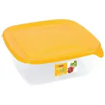 Box na potraviny čtvercový Fresh&go žlutý 0,8l