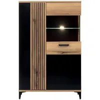 Vitrína Aris As06 dub evoke/černá