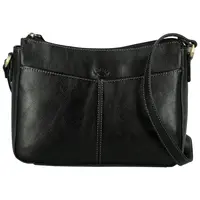 Dámská kožená crossbody kabelka černá - Katana Ristta